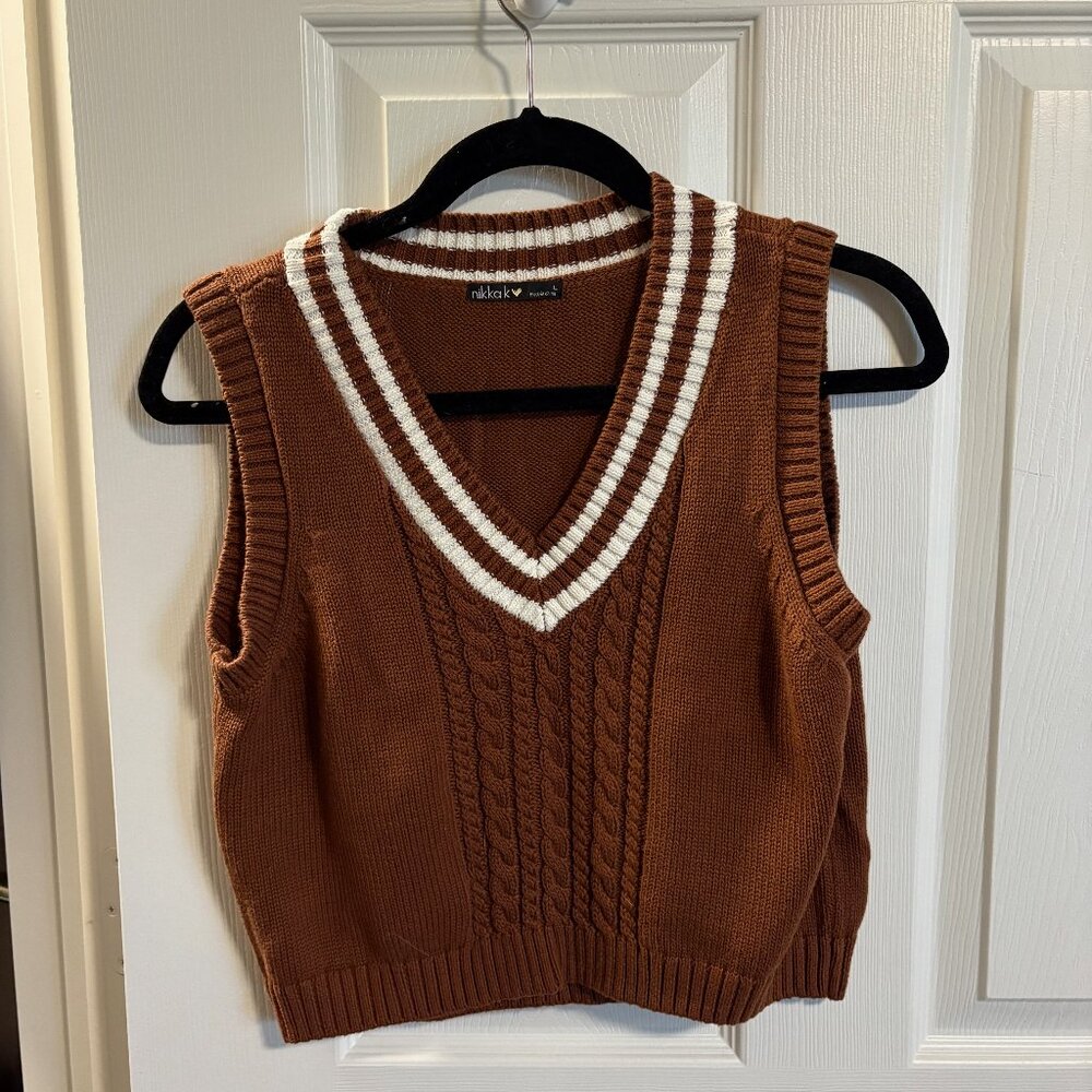 Knit Sweater Vest, Women's Large